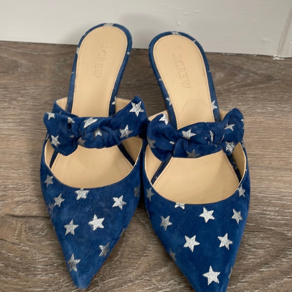 J.Crew star-print kitten heel